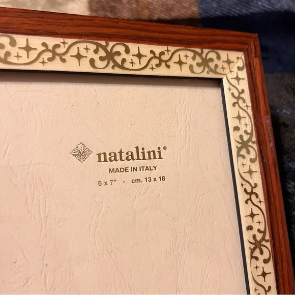 Natalini italian Brown and Cream Photo Frame - Picture 2 of 8